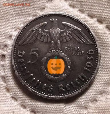 Германия. 5 марок 1936 г. D. Гинденбург. До 04.12.22. - 20221201_234836