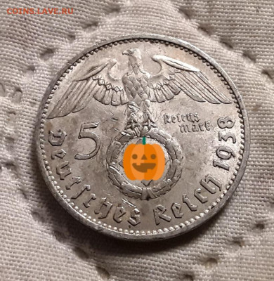Германия. 5 марок 1938 г. А. Гинденбург. До 04.12.22. - 20221201_235645