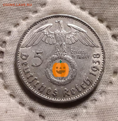 Германия. 5 марок 1938 г. J. Гинденбург. До 04.12.22. - 20221202_000523