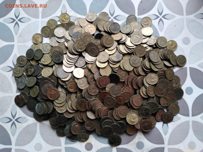 1 копейка 1970-1991, около 1000 штук, вес 1 кг до  05.12.22 - 1000