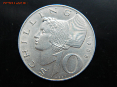 10 шиллингов  Австрия  1958 г до 8.12.2022 22-00 - DSCN8608