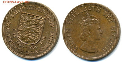 12 шиллинга,1960 300 лет вступл.на престол КарлаII - Ger1_12sh1960