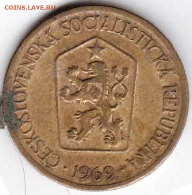 ЧЕХОСЛОВАКИЯ 1 крона 1969 г. до 10.12.22 г. в 23.00 - 024