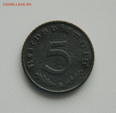 Германия 5 рейхспфеннигов 1941 г. "G" (Цинк) до 08.12.22 - DSCN4811.JPG