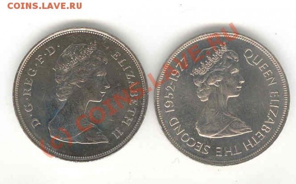 Кроны Великобритании и о.Джерси - кроны-1