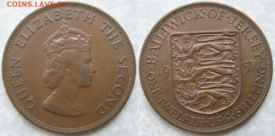 12 шиллинга 1957 до 11-12-22 в 22:00 - Джерси 1 12 шиллинга 1957   3957