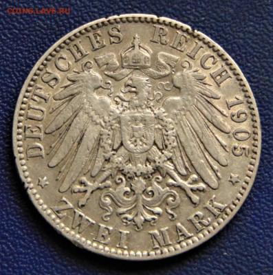 Саксония. 2 марки 1905. До 10.12. - SA-2-1905-.JPG