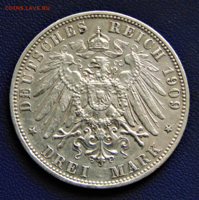 Бавария. 3 марки 1909 D. До 10.12. - DSC03487.JPG