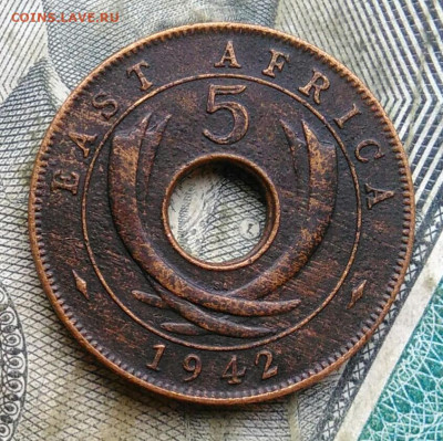 Восточная Британская африка 5 центов 1942 год до 09.12.2022 - IMG_20221205_231309