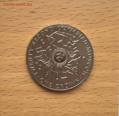 Шайба Остров Мэн 1 крона 1980 Олимпийские Игры Москва Футбол - shajba_ostrov_men_1_krona_1980_olimpijskie_igry_moskva_futbol_borba_metanie_kopja_legkaja_atletika (2)