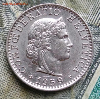 Швейцария 20 раппен 1959 года до 09.12.2022 - IMG_20221206_192921