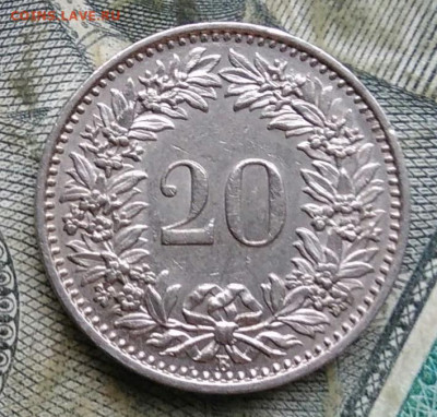Швейцария 20 раппен 1960 года до 09.12.2022 - IMG_20221206_192824