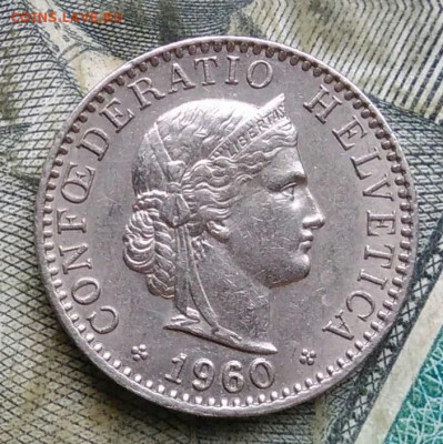 Швейцария 20 раппен 1960 года до 09.12.2022 - IMG_20221206_192841