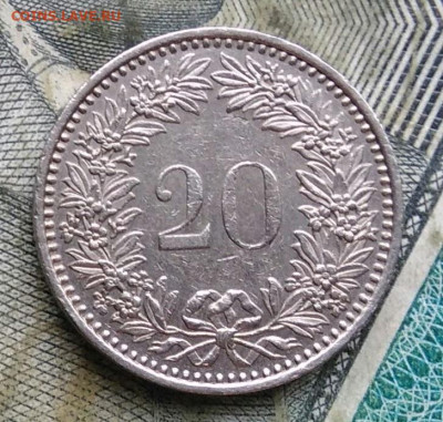Швейцария 20 раппен 1985 года до 09.12.2022 - IMG_20221206_221027