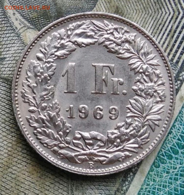Швейцария 1 франк 1969 года до 09.12.2022 - IMG_20221206_192749