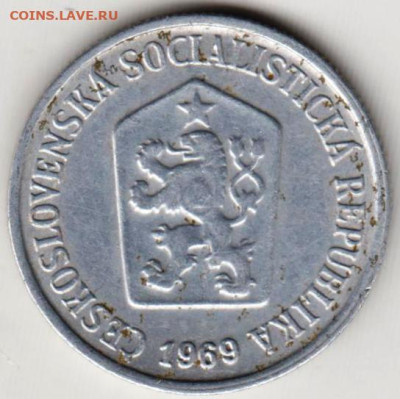 ЧЕХОСЛОВАКИЯ 10 геллеров 1969 г. до 15.12.22 г. в 23.00 - 032