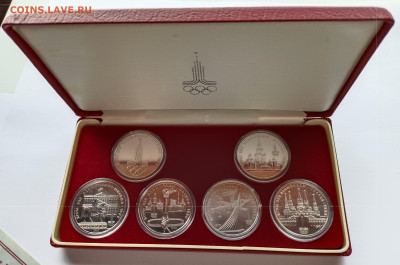 Набор монет XXII Олимпийские игры 1980 г. (г. Москва) - 1-5