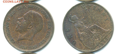 Великобритания 1 пенни, 1932 с рубля; до 14.12 - Brit1p1932