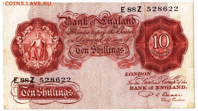 АНГЛИЯ 10 шиллингов 1955 г. до 17.12.22 г. в 23.00 - 007