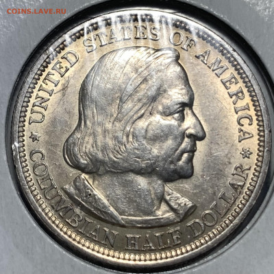 США Колумб 1893г.пол доллара.Патина.Отличный сохран. - 237B9E47-9D36-4D73-948A-32C743A8EE13