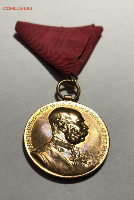 Австро-Венгрия 1898 год Медаль Юбилейная SIGNVM MEMORIAE - 3