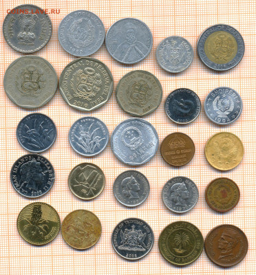 монеты разные 10 от 5 руб. фикс цена - лист 10а 001