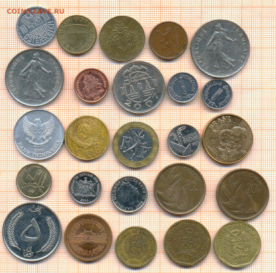 монеты разные 12 от 5 руб. фикс цена, до ухода в архив - лист 12а 001