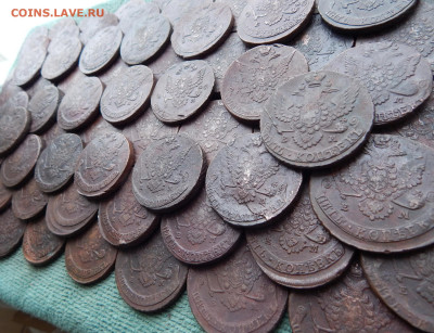 100 кладовых пятаков ЕМ Екатерины 2, 1763-1795 ем цена фикс - 100-03-8
