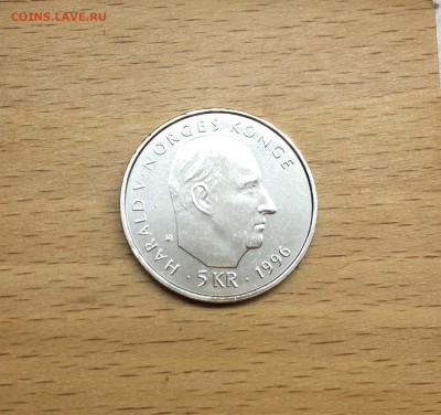 Норвегия 5 крон 1996 100 лет Норвежской полярной экспедиции - IMG_3807.JPG
