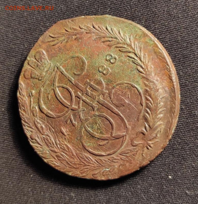 5 копеек 1788г ем.  Перечекан ? - 88.1