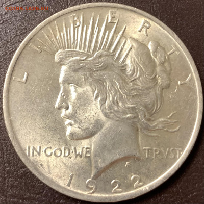 1$ США«PEACE»1922г.в сохране до 19.12.22г.22:15 мск - F44BFDFA-338A-4A31-9067-DAE810089D79