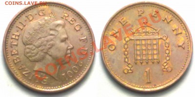 Великобритания 1  PENNY 2001г. до 12.12.11 в 22:00 МСК - 1p2001