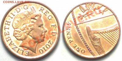 Великобритания 1  PENNY 2010г. до 12.12.11 в 22:00 МСК - 1p2010