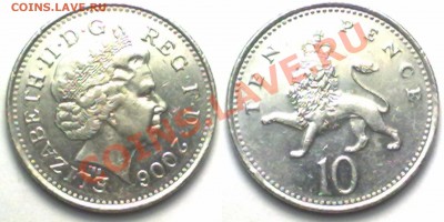 Великобритания 10  PENNY 2006г. до 12.12.11 в 22:00 МСК - 10p2006