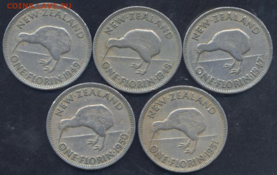 ФИКС. Новая Зеландия 1 шиллинг 1947-1951 г. 19 .12.2022 г. 2 - флорины