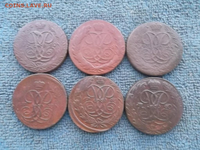 5 копеек (Елизавета) 6 шт, 1758,60 гг до 20.12.2022 г. - SAM_6446.JPG