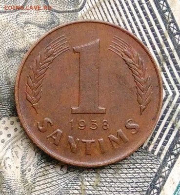 Латвия 1 сантим 1938 года до 22.12.2022 - IMG_20221217_233636