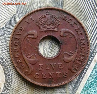 Восточная Британская африка 5 центов 1941 год до 22.12.2022 - IMG_20221205_231358