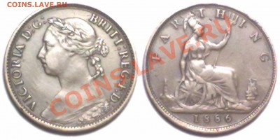 Великобритания 1 FARTHING 1886г. до 12.12.11 в 22:00 - 1f1886