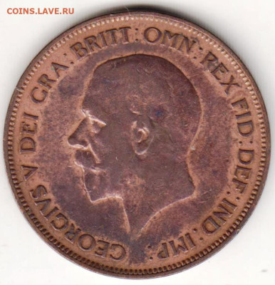 ВЕЛИКОБРИТАНИЯ 1 пенни 1936 г. до 27.12.22 г. в 23.00 - 016