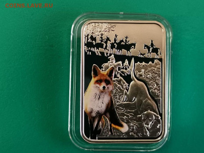 1 доллар 2012 Ниуэ- Охота на лис, Ag925, до 27.12 - Я Охота на лис-2