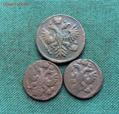 Денга и полушки 1735г 3шт (А57)  24.12 - k8Y4ID8kuzE