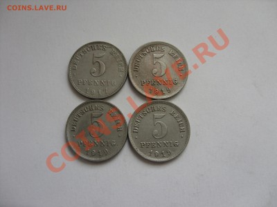 Иностранные монеты 1850-1940 годов (пополн. тема) - 5 пф 1917-1919 - 1