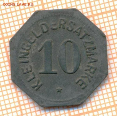Германия 10 пф 1917г.,Stadt Mainz, нотгельд, до 31.12.2022 г - нотг1