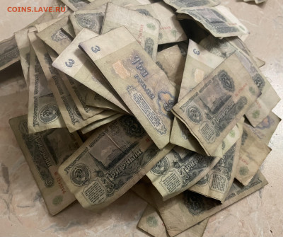 3 рубля 1961 года, 1000 шт (россыпь) до 29.12.22 - 0813F690-5BBF-4288-8F2E-8DF222596B95