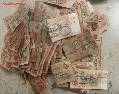 10 рублей 1961 года, 1000 шт. (россыпь) до 29.12.22 - 8E0B6D9C-4374-47DE-92CC-50FB0CBF11DD