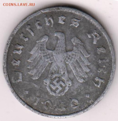 ГЕРМАНИЯ 10 пфеннигов 1940 г. до 03.01.23 г. в 23.00 - 005