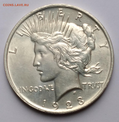 1Доллар США 1923г.Мирный серебро с 200р. до 3.01.23г. 22:00 - 20221228_101431