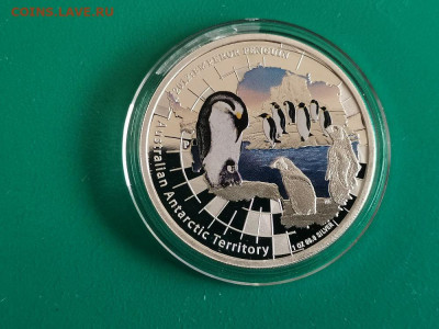 1дол 2012 Австралия Императорский пингвин, Ag999, до 03.01 - ЯЯ Пингвин-1