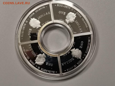 1дол 2012 О-ва Кука -Год дракона(к-кт 4шт), Ag999, до 06.01 - ЯЯ Год дракона 4шт-3